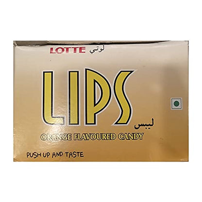 Lotte Lips, Orange Flavoured Candy, 420g - "Orange Candy Fun!"