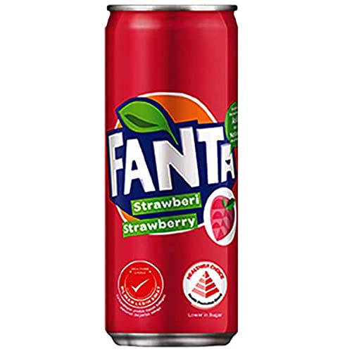 Fanta Strawberry Flavoured Drink, 6 X 320 ml - Strawberry sweetness!