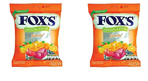 Fox's Crystal Clear Fruit Mix Candy, 90g (Pack Of 2), 180g - Double fruit mix candy!