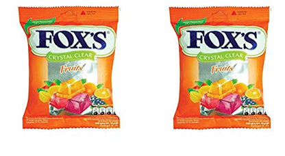 Fox's Crystal Clear Fruit Mix Candy, 90g (Pack Of 2), 180g - Double fruit mix candy!