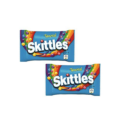 Skittles Tropical Flavour Candy Imported,45g (Pack of 2)