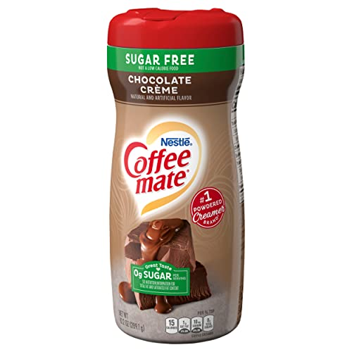 Nestle Sugar Free Chocolate Crème Coffee Mate, 10.19 oz ℮ 289 g - "Sugar Free Chocolate Crème Coffee Mate - 289g of Creamy, Guilt-Free Delight!"