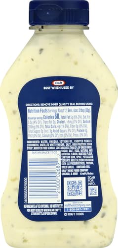 Kraft Tartar Sauce, 354 ml - "Perfect Seafood Companion!"