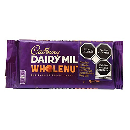 Cadbury Dairy Milk Wholenut, 120g - Whole nut goodness