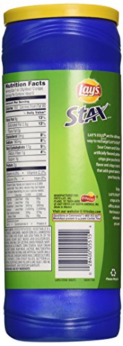 Lay's STAX Sour Cream & Onion Flavored Crisp 5.5 Oz (Pack of 3) - "Triple Sour Cream!"