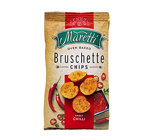 Maretti Oven Baked Bruschette Chips Sweet Chili, 70 grams - "Sweet Chili Bruschette Chips!"