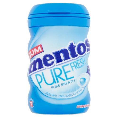 Mentos Pure Fresh With Green Tea Extract Sugar Free Gum 50 Pieces 100g - "Green Tea Extract Gum!"