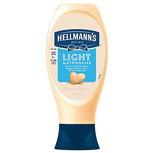 Hellmann's Light Mayonnaise 14.54 fl oz / 430 ml / 432 g, 8 Pack - Eight-pack of light mayonnaise.