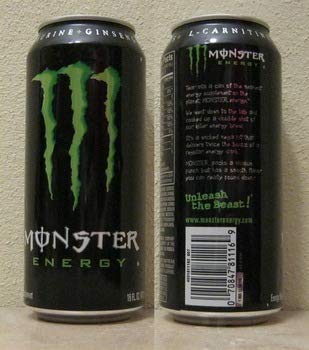 Original Flavour Monster Energy Drink 500ml , (Pack of 3 Cans X 500ml Each) - "Monster energy boost!"