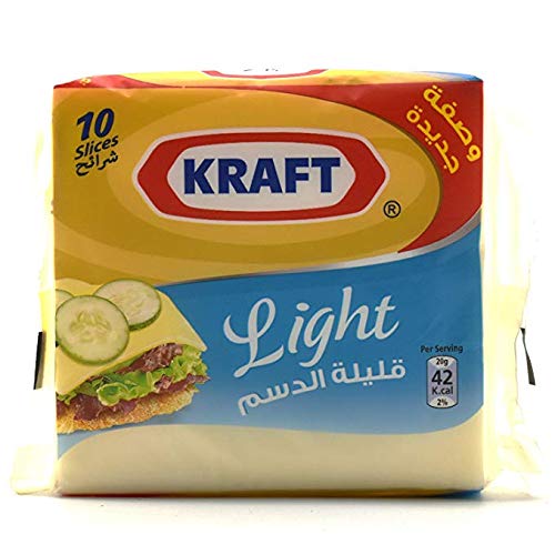 Kraft Light Cheese Slices, 10 Slices, 200 g - "Light Cheese Pleasure!"