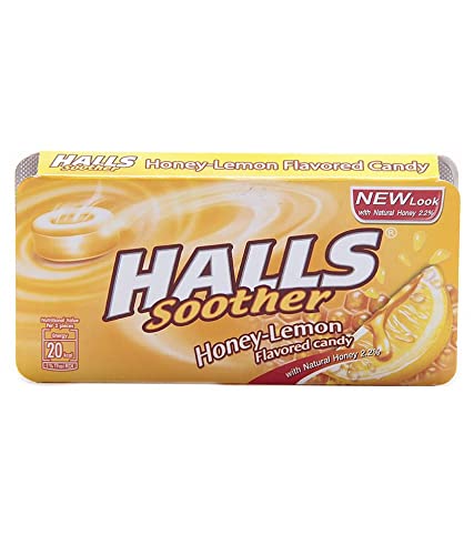 Halls Honey Lemon Yellow Candy, 22.4g - Enjoy the classic combination of honey and lemon in a convenient candy form.