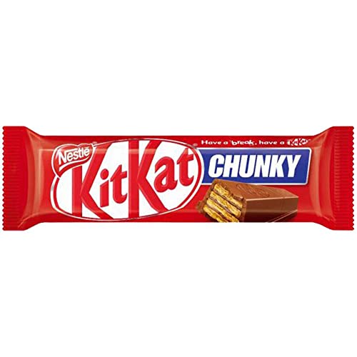 KIT KAT Chunky Milk Chocolate, Pack of 4, 168 G - Share the joy of KIT KAT Chunky Milk Chocolate with a pack of 4, 168 G.