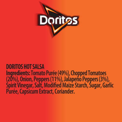 Doritos Hot Salsa Jar, 300 g - Pack of 6 - Hot salsa sensation!