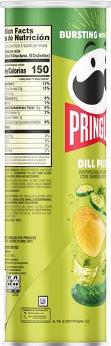 Pringles Screamin' Dill Pickle Potato Crisps, 158 Grams - Screamin' dill pickle Pringles!