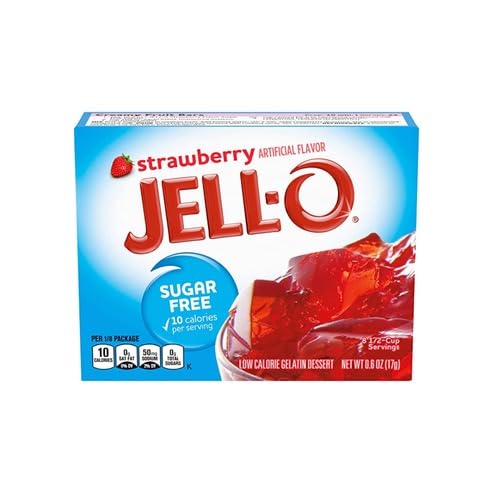 Savor the Sweetness with our Strawberry Artificial Flavor Jello Mix - 17g of Delight in Every Spoonful - Easy-to-Make Gelatin Dessert for Irresistible Treats!