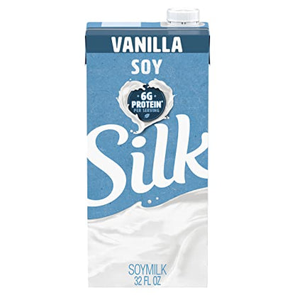 Silk Vanilla Soy Beverage (Plant Based / Vegan Milk Alternative) 946 ml