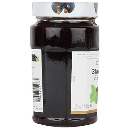 Stute Blackcurrant Extra Jam • No Sugar Added, 15.17 oz / 430 g