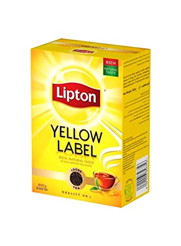 Lipton Yellow Label Tea Finest Blend Quality No 1 Black Tea, 100 Tea Bags - "Finest Black Tea!"