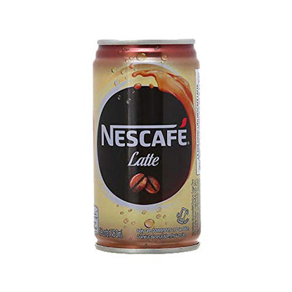 Nescafe Latte Drink Coffee Can, 6 x 180 ml - "Latte Drink Cans - Six Times the Latte Joy!"