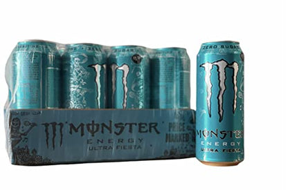 Monster Energy Ultra Fiesta (zero sugar) 500ml (pack of 6 cans) (6 x 500ml) - "Fiesta Fun Zero!"