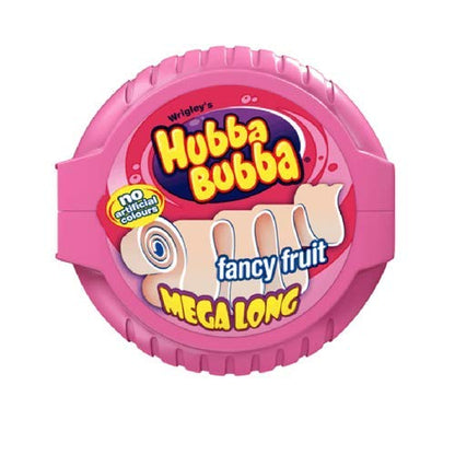 Hubba Bubba Snappy Strawberry and Fancy Fruits Mega Long Chewing Gum; 56 g - Pack of 2 - Chew on the fun with Hubba Bubba's Snappy Strawberry and Fancy Fruits mega long chewing gum, 56g, pack of 2.