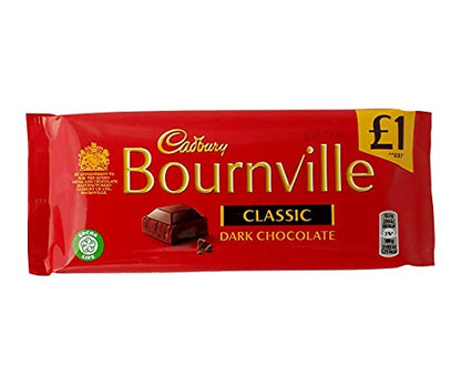 Cadbury Bournville Classic Dark Chocolate Pouch, 180g - Classic dark pouch