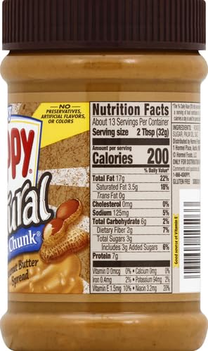 Skippy Peanut Butter Natural Chunk 425g