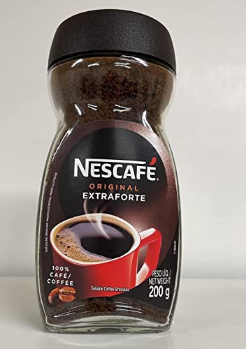 Nescafe Original Extra Forte Coffee Ground Jar 100% Cafe, 7.05 Oz ? 200 G - "Ground Extra Forte - Double the Boldness in a Jar!"