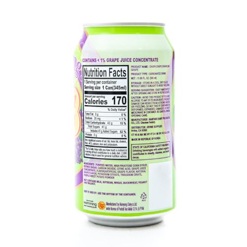 Chupa Chups Grape Sparkling Soda, 345ml (Imported) - Grape soda delight