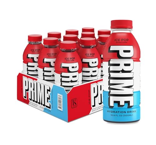 Prime Ice Pop Hydration Drink, 16.9 fl oz â„® 500 ml, 12 Pack - Stay cool with ice pop hydration!