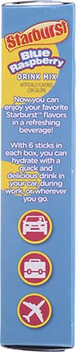 Starburst Zero Sugar Blue Raspberry Singles to Go Drink Mix, 13.5g