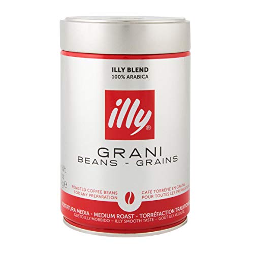 Illy Blend 100% Arabica Grani Medium Roasted Coffee Beans, 250 g - Medium roasted 100% Arabica coffee beans, 250g of perfection.