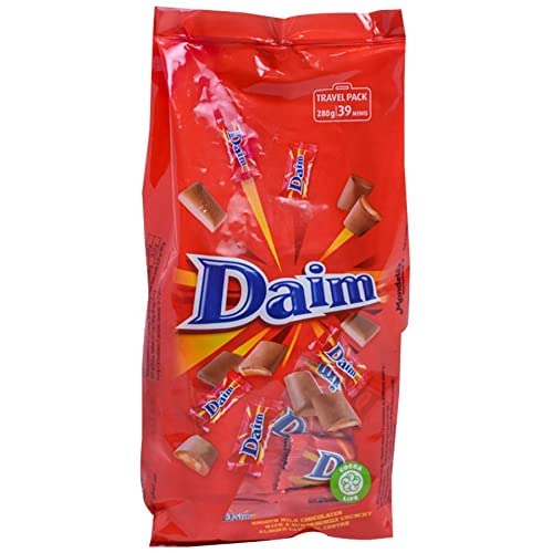 Daim Mini Milk Chocolates with Almond Caramel Center, 280 g - Mini chocolates with almond caramel