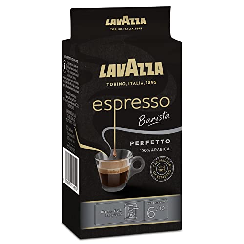 Lavazza Perfetto Espresso, 100% Arabica Ground Coffee Powder, 250 g (1493) - "Perfetto Espresso Taste!"