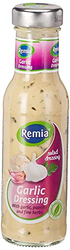 Remia Garlic Dressing with Garlic, Paprika and Fine Herbs Bottle, 250 ml - Garlic Herb Magic!