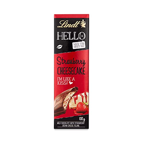 Lindt Hello Strawberry Cheesecake Bar Pouch, 100 g