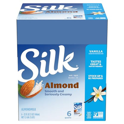 Silk Pure Almond Vanilla, 32-Ounce (Pack of 6)