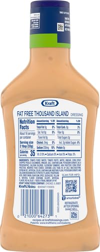 Kraft Fat Free Thousand Island Dressing, 473ml - "Fat-Free Island!"