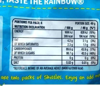 Skittles Tropical Fruit Candy (Imported),196g