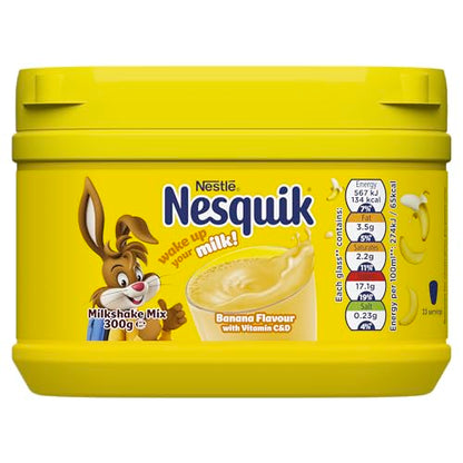 Nestle Nesquik Banana Flavour Milkshake Mix, 300 g - "Nesquik Banana - 300g of Banana Flavored Milkshake Mix!"