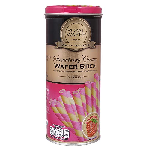 Vfoods Royal Wafer Stick Chocolate Strawberry, 125 g