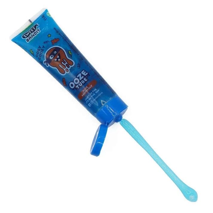 Sweet Bandit Ooze Tube Blue Raspberry - Electric Flavor Boost for Desserts, Snacks, and Drinks - Squeeze the Bold and Blue!