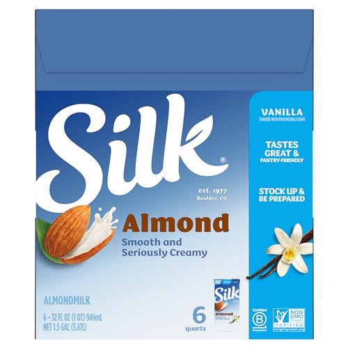 Silk Pure Almond Vanilla, 32-Ounce (Pack of 6)