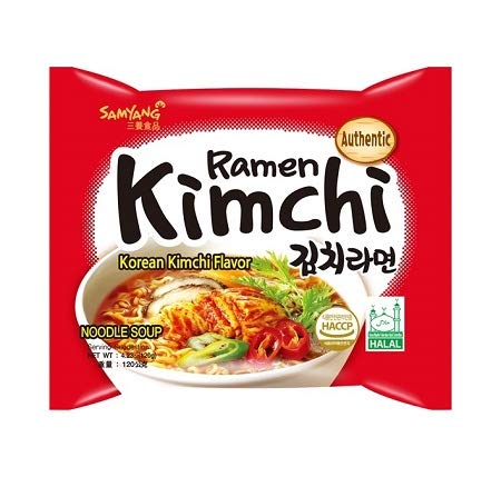 Samyang Buldak 2X Spicy Noodles 2 & Ramen Kimchi Spicy Noodles 2 &Cream Carbonora 1 Noodles (Pack of 5) (700gm) (Imported) Instant Noodles Non-vegetarian (5x140 g)(Combo Pack)