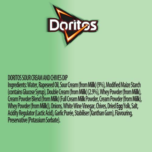 Doritos Cool Sour Cream and Chives Jar, 300 g - Cool creamy chives!