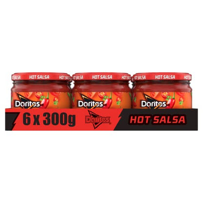 Doritos Hot Salsa Jar, 300 g - Pack of 6 - Hot salsa sensation!