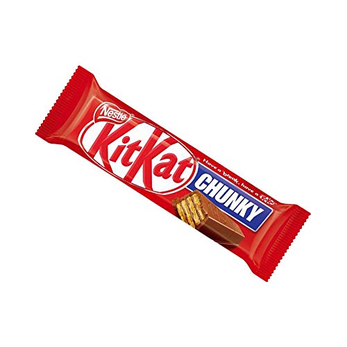 KIT KAT Chunky Milk Chocolate, Pack of 4, 168 G - Share the joy of KIT KAT Chunky Milk Chocolate with a pack of 4, 168 G.