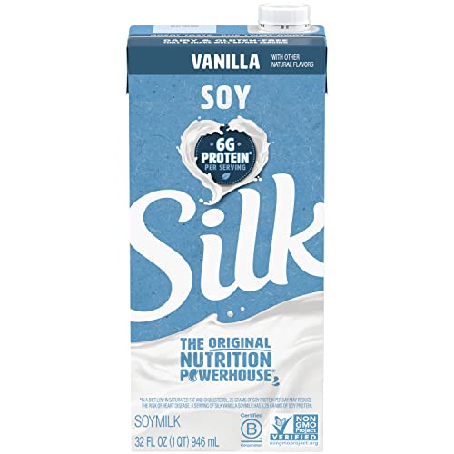 Silk Vanilla Soy Beverage (Plant Based / Vegan Milk Alternative) 946 ml