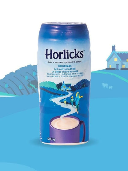 Horlicks Take a Moment Original 500gm - Rich & Nourishing Malt Drink for Instant Energy and Wellness Boost - Original malt drink for a rich, nourishing boost, 500g.