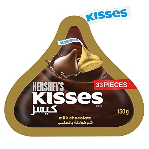 Hershey's Kisses Milk Chocolate, 150 Grams, Pack Of 1 - Single pack of milk chocolate Kisses, 150g.